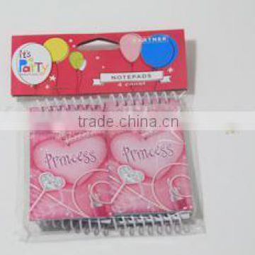 Mini notebook set with header, 4 pcs mini notebook, wiro notebook