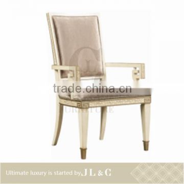 2015 New wooden dining chair, arm dining chair with fabric, AC26-02 from china supplier-JL&C Furniture