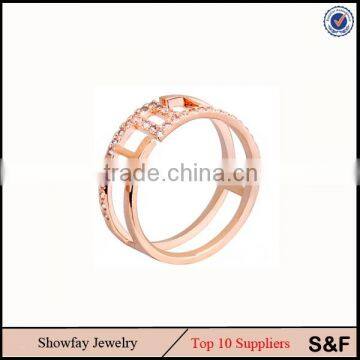 Rose Gold Ring 18k Saudi Gold Men Rings