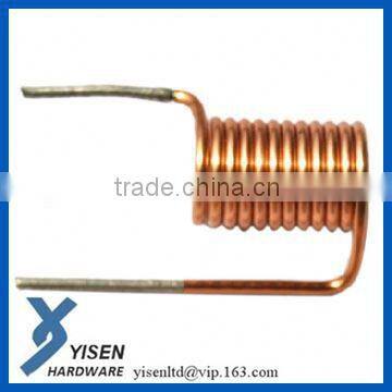 Compression carbon steel spring antenna