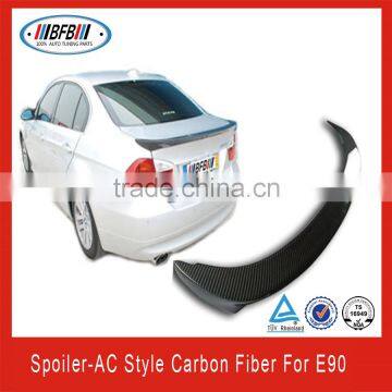 High quality carbon fiber material AC rear spoiler for BMW E90