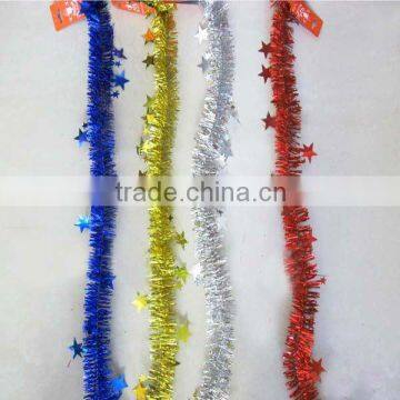 White Tinsel Garland