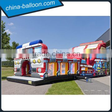 Fun Big Firetruck Slide/ Inflatable Brandweer World Combos