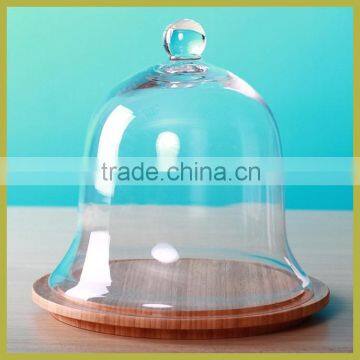 Bell glass cake stand for wedding decoration