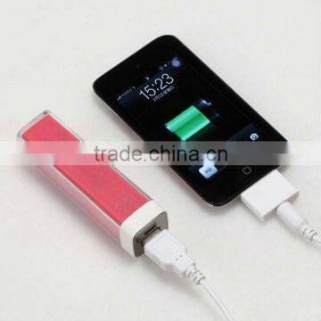 Famous tube portable power bank 2200mah