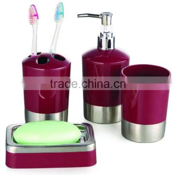 plastic bathroom set