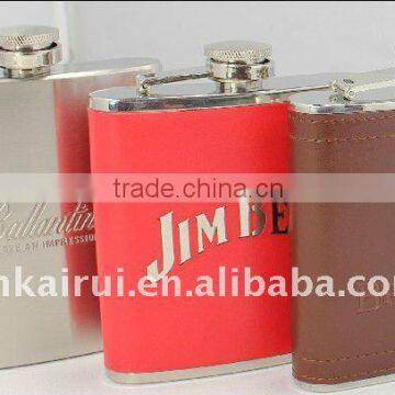 colorful stainless steel hip flask