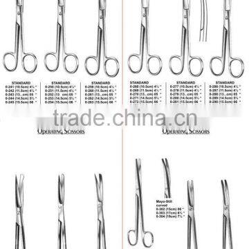 High Quality Rust Free German Stainless Steel Surgical Operating Scissors