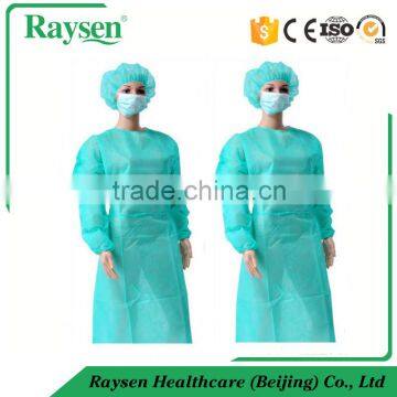 Disposable Breathable Surgery Fluid-Resistant Antibacterial Custom Isolation Gown