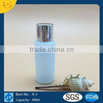 2016 eco-friendly screen printing personal care industrial use 60ml HDPE bottle with cap