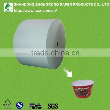 PE coated paper for instant noodle bowls