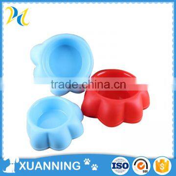 Cheap Custom Plastic Dog Bowls Paw Print Dog Bowl Personalized Dog Bowl