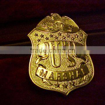 metal badge, metal emblem