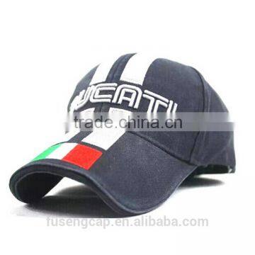 High Quality Custom 6 Panel Embroidered 100% Cotton Baseball Cap