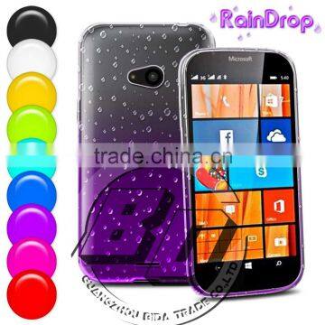 New Arrival Popular Raindrops Gradient Protective PC Hard Case For Microsoft Nokia Lumia 540 factory price