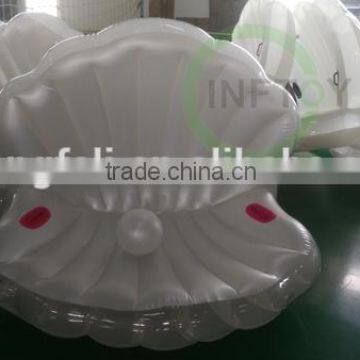 Popular giant inflatable pool float shell with beachball/inflatable pool mattress