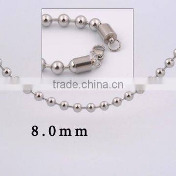 Fashion Stainless Steel Bead Neckalce