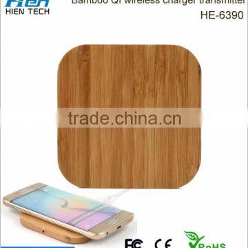 Hot Sell Universal Bamboo Mobile Phone qi Wireless Charger Power for Sony Xperia z C6603 photo-2