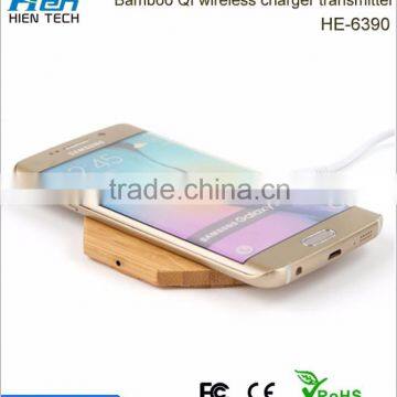 Hot Sell Universal Bamboo Mobile Phone qi Wireless Charger Power for Sony Xperia z C6603 photo-6