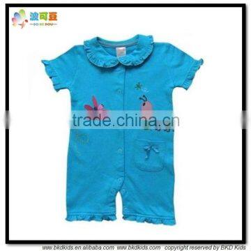 BKD 2015 New styles baby girls garments with Ruffles girls summer rompers