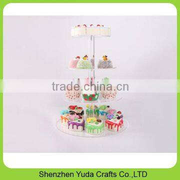 Fashion Table Top Colored Acrylic Wedding Cake Stand Acrylic Cake Stand for Sale photo-4