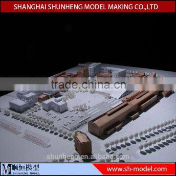 Wooden Building Scale model for business centre building model from China supplier