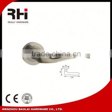Security White PVC Door Aluminum Door Lever Handle