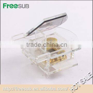 Freesub BSJ16 L100*H110*W90mm Blank Sublimation Crystal Music Box photo-2