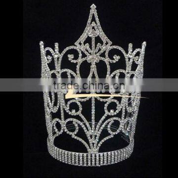 fashion wholesale large diamond pageant crown