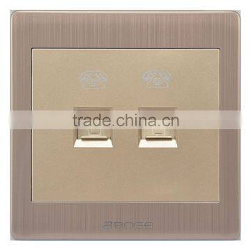 Two Gang Telephone Socket Pressure-line Type