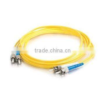 2m ST-ST 9/125 OS1 Duplex Singlemode Fiber Optic Cable (Plenum-Rated)