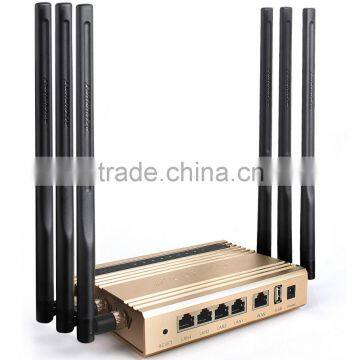 Afoundry Wireless Router High Speed Wifi Router 6x7dbi Antenna Metal Computer Router 2.4ghz +5ghz Dual Band Router (Silver)