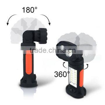 Multi Functional Rotatable SMD 14LED+2LED Working Lamp Stand Work Light Magnetic With Folding Hook photo-5