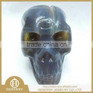 crystal amethyst agate geode skull with high quality best gift for lovers or home decoration