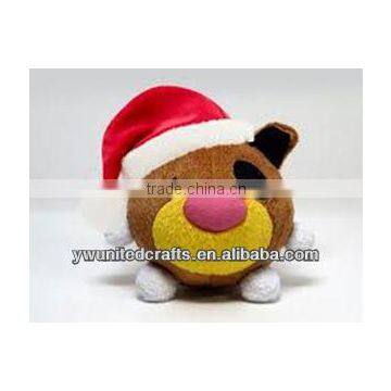 Fashion design High Quality lovely Christmas dog plush toy