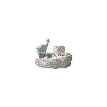 Sculpture Carved Stone Birdbath