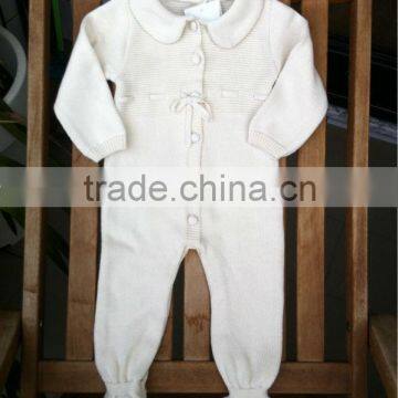 Baby knitted romper