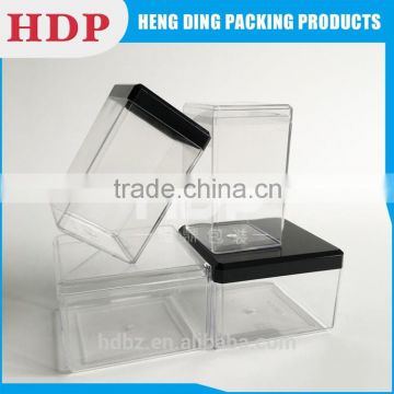 factory offer square clear plastic cookies box