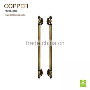 Hotel entrance door HK805C SF copper door luxurious handle