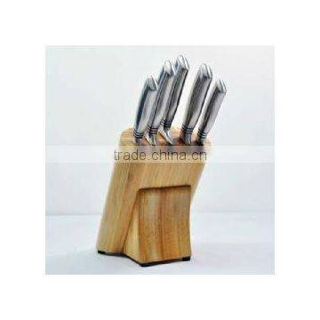 5pcs stainless steel knife with block