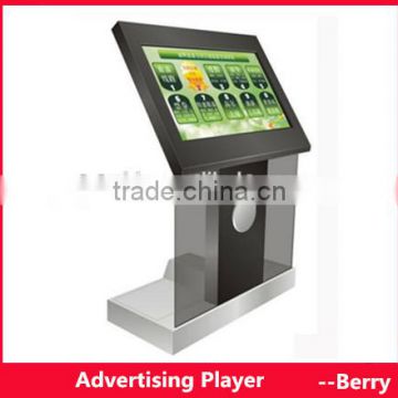 2014 hot selling floor stand lcd touch screen advertising display