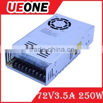 Factory pirce 72volt S-250-72 swithching power supply