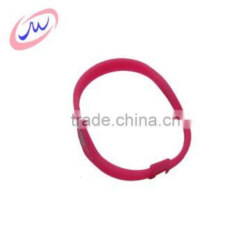 Fine workmanship short time delivery one inch silk print silicone bracelets/wristband