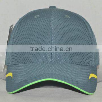 Guangzhou hat factory professional custom 6 panel / 100% polyester/dark green/customised logo outdoor sports cap