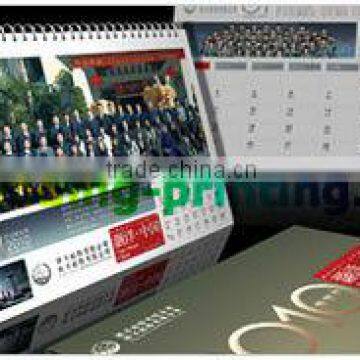 Manufacture of Special Printined Plastic Desk Calendar 2013