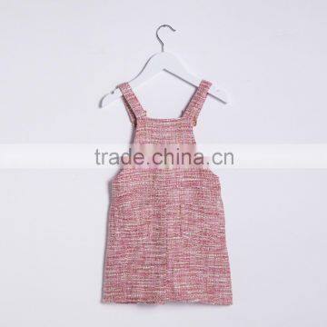 Pink Colorful Long Suspender Skirt For Baby Girls