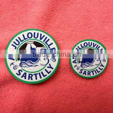 Laser Cut Round Woven Patch/weaving Labels for Hats