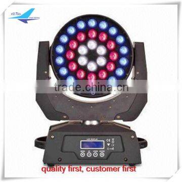 Rainbow effect 36x10w rgbw 4 in1 led moving head zoom