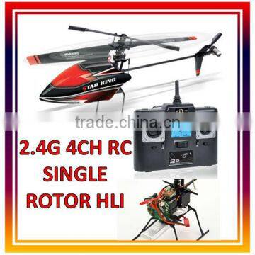 2014 New rc helicopter 2.4Ghz 4CH RC single propeller helicopter