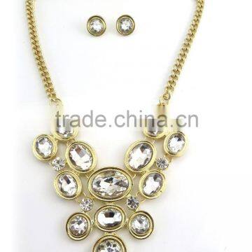 Newest design 22k gold kundan necklace set